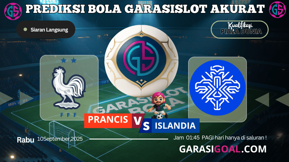 GARASISLOT Prediksi Bola Prancis vs Islandia Piala Dunia 2026
