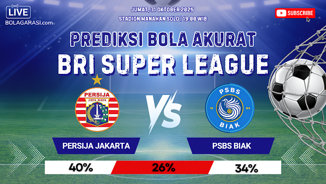 Prediksi Bola Persija Jakarta vs PSBS Biak
