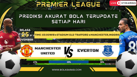 GARASILOT Prediksi Manchester United vs Everton Duel Sengit di Liga Inggris