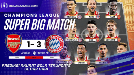 GARASISLOT Prediksi Big Match Arsenal vs Bayern Munich