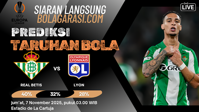 Garasislot Prediksi Bola Real Betis  vs  Lyon