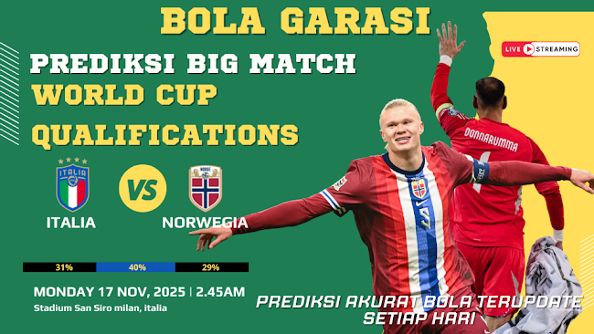 Prediksi bola Italia vs Norwegia Duel panas di GARASISLOT