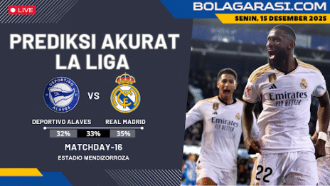 GARASISLOT Prediksi bola Deportivo Alaves vs Real Madrid