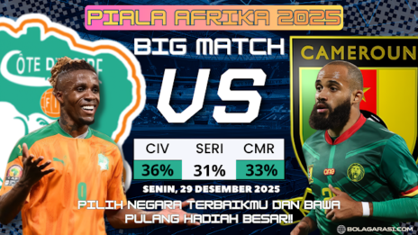 GARASISLOT Prediksi bola Pantai Gading vs Kamerun