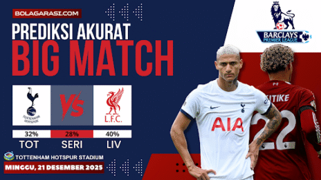 GARASISLOT Prediksi bola Tottenham Hotspur vs Liverpool