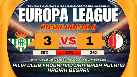 GARASISLOT Prediksi bola Real Betis vs Feyenoord
