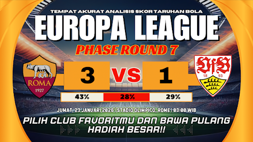 GARASISLOT Prediksi bola AS Roma vs Stuttgart