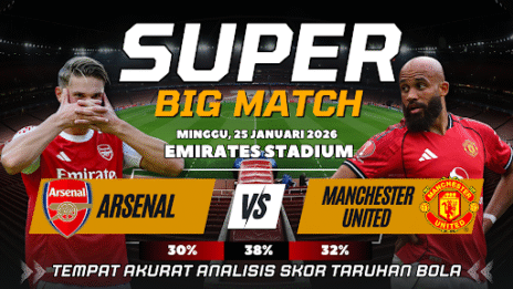 GARASISLOT Prediksi bola Arsenal vs Manchester United