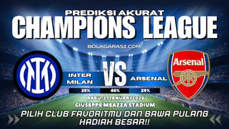 GARASISLOT Prediksi bola Inter Milan vs Arsenal