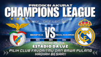 GARASISLOT Prediksi bola Benfica VS Real Madrid