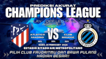 Prediksi bola Atletico Madrid vs Club Brugge