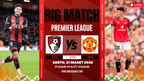 GARASISLOT Prediksi bola Bournemouth vs Manchester United