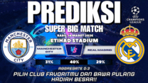 GARASISLOT Prediksi bola Manchester City vs Real Madrid