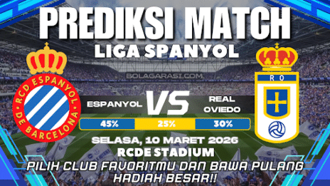 GARASISLOT Prediksi bola Espanyol vs Real Oviedo