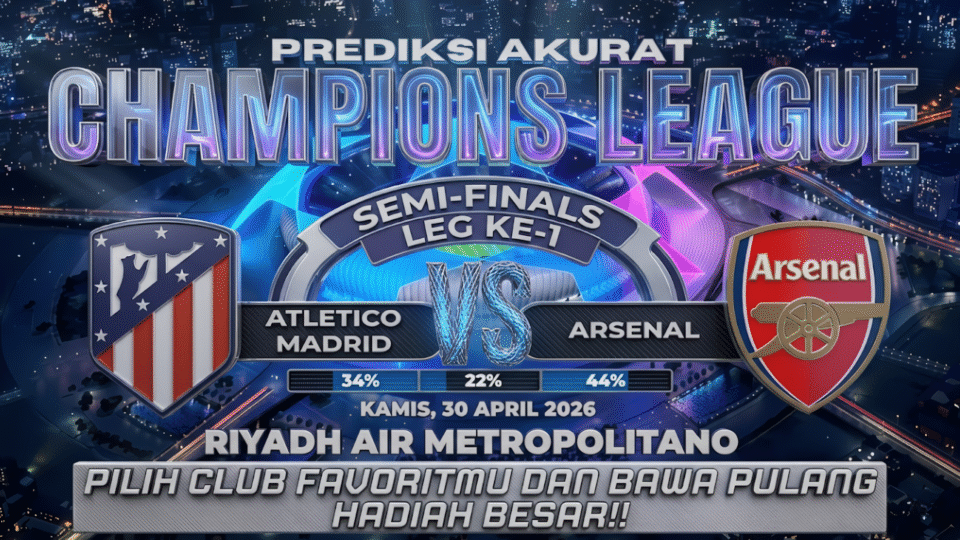 Prediksi Skor Atlético Madrid vs Arsenal