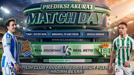 GARASISLOT Prediksi bola Real Sociedad vs Real Betis