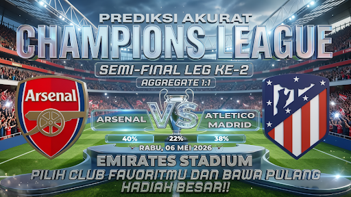 GARASISLOT Prediksi bola Arsenal vs Atletico Madrid
