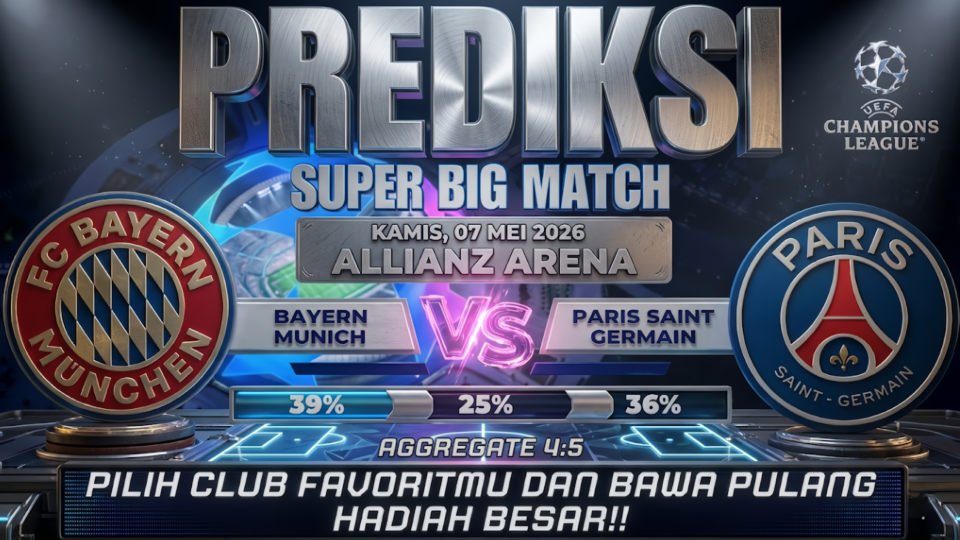 GARASISLOT Prediksi bola Bayern Munich vs PSG